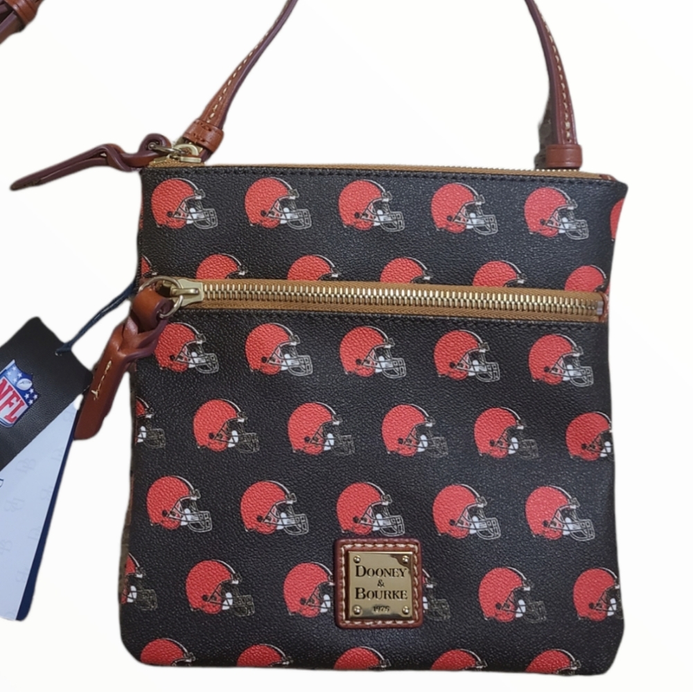 Dooney And Bourke Crossbody Black & Red color NFL.